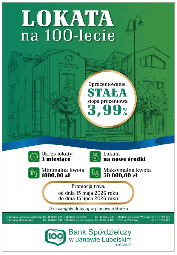 lokata na 100 lecie